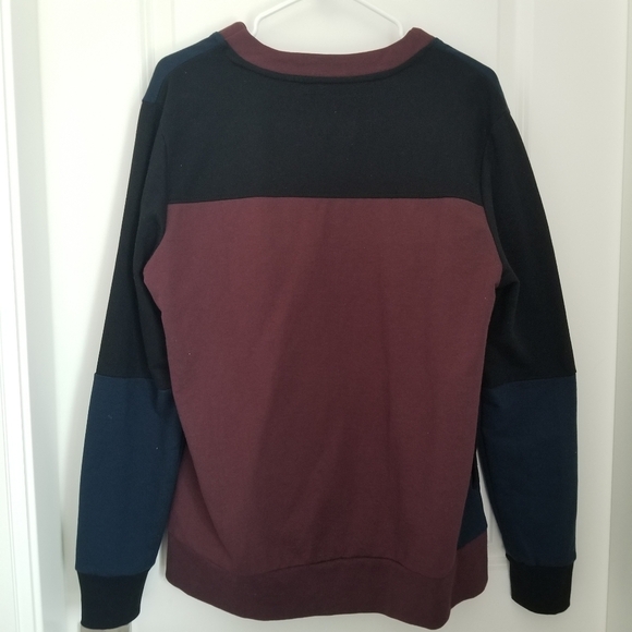 Navy and magenta colourblock cardigan - Picture 2 of 6